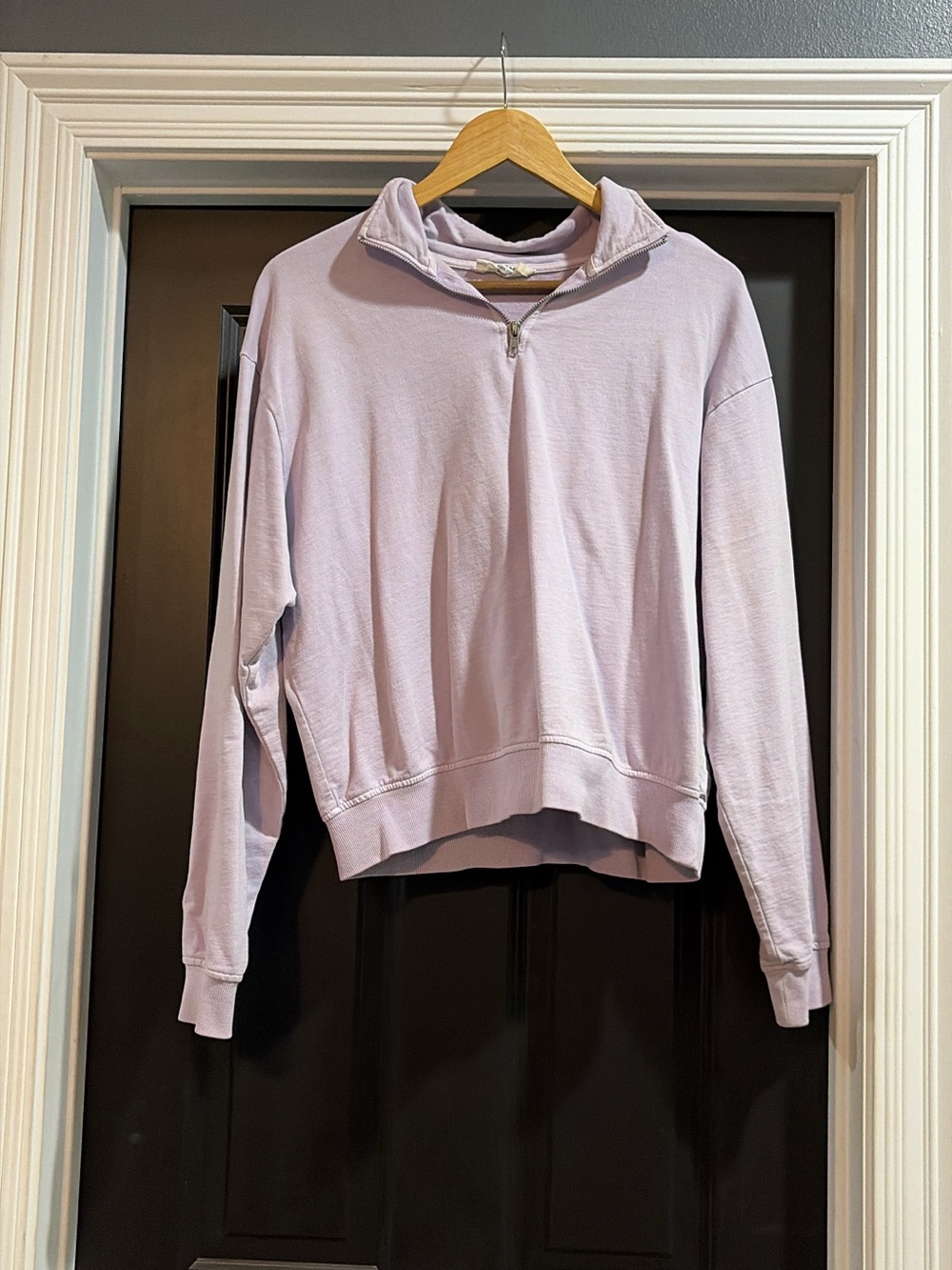 Double Zero Light Lavender Quarter-Zip Pullover